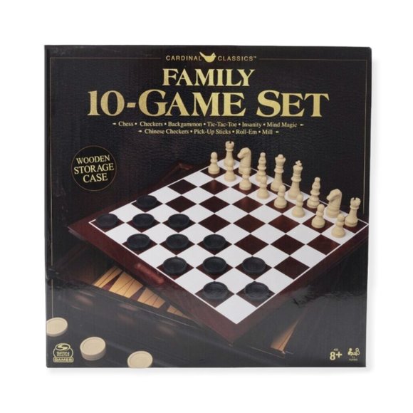Family 10 Classic Game Set, for Families and Kids Ages 8 and up - Picture 1 of 2